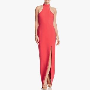 Likely Red Halter Slit Gown